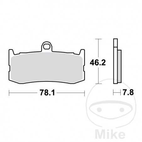TRW SINTERED BRAKE PADS TRQ ALTN:7370160 787.03.53