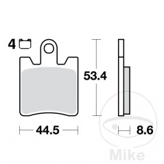 TRW SINTERED BRAKE PADS SCOOTER ALTN: 7322209 787.37.55