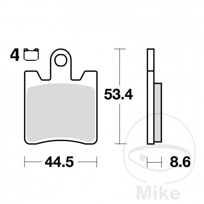 TRW SINTERED BRAKE PADS SCOOTER ALTN: 7322209 787.37.55