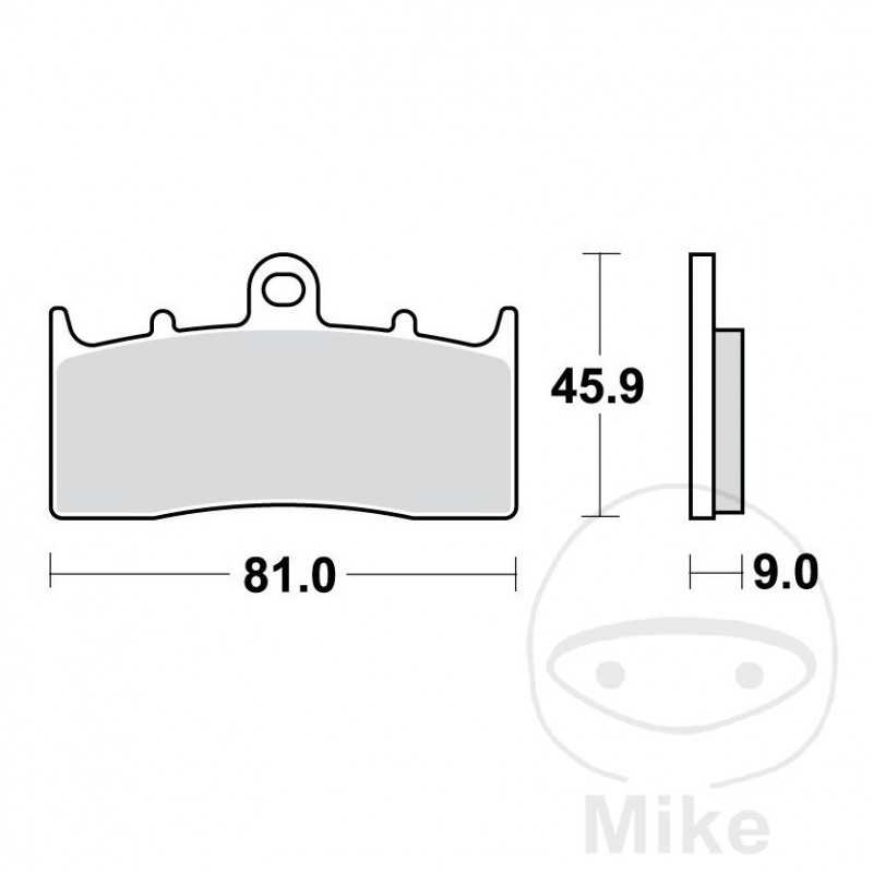 TRW Sintered front brake pads ALTN: 7329287 787.39.20