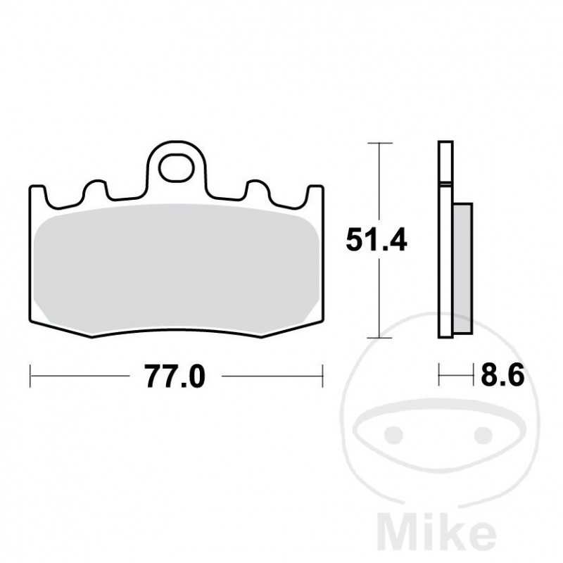 TRW Sintered front brake pads ALTN: 7324163 787.41.34