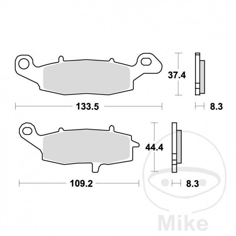 TRW Sintered front brake pads ALTN: 7328859 787.06.45