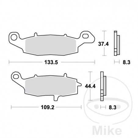TRW Standard brake pads ALTN: 7378755 787.31.85