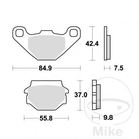 TRW SINTERED BRAKE PADS SI ALTN: 7376973 787.28.56
