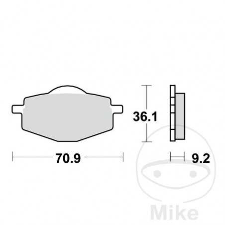TRW Standard brake pads SCOOTER ALTN: 7320514 787.21.15