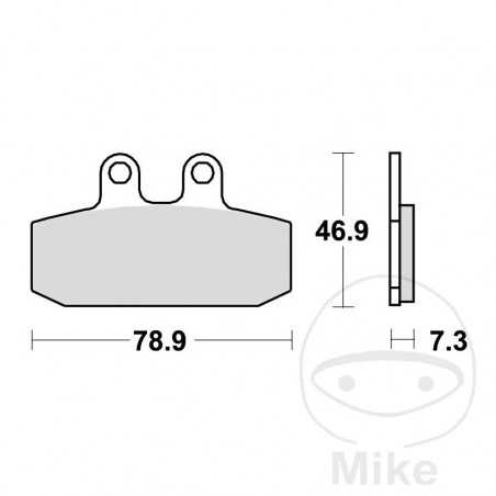 TRW SINTERED BRAKE PADS SCOOTER ALTN:7322910 787.29.48