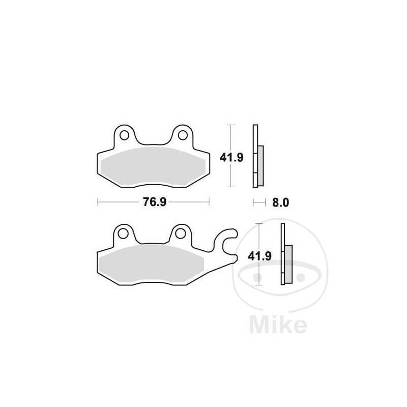 TRW Standard brake pads SCOOTER ALTN: 7378722 787.21.17