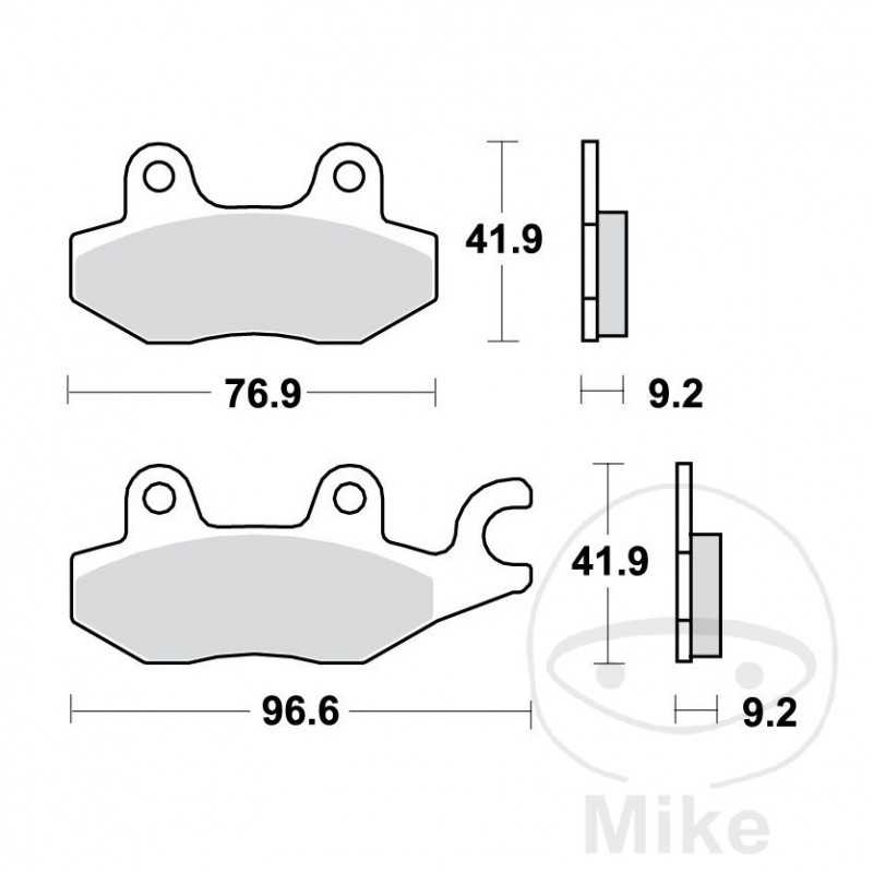 TRW Standard brake pads SCOOTER ALTN: 7320527 787.21.79