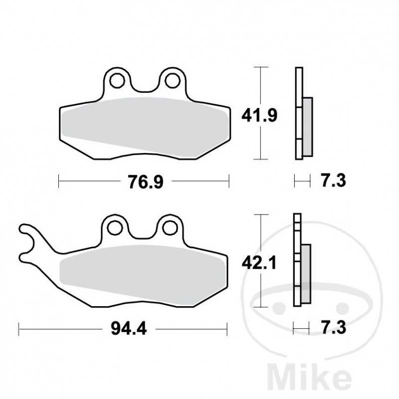 TRW Standard brake pads SCOOTER ALTN: 7320524 787.21.95