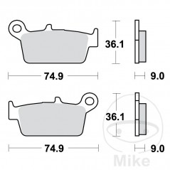 TRW Standard brake pads SCOOTER ALTN: 7321839 787.22.03