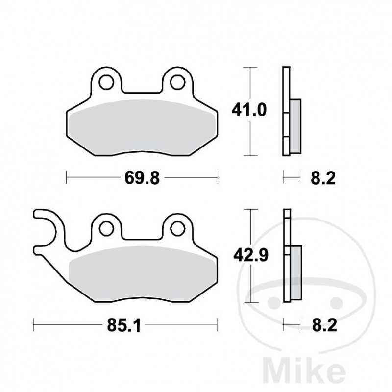 TRW Standard brake pads ALTN: 7323421 787.00.84