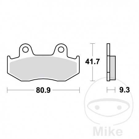 TRW SINTERED BRAKE PADS SCOOTER ALTN: 7323017 787.35.24