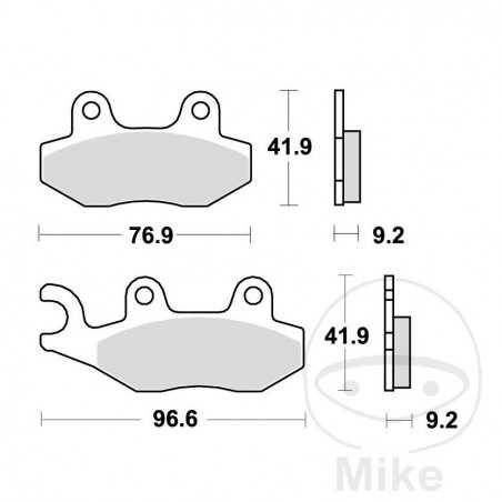 TRW Standard brake pads SCOOTER ALTN: 7320529 787.23.85