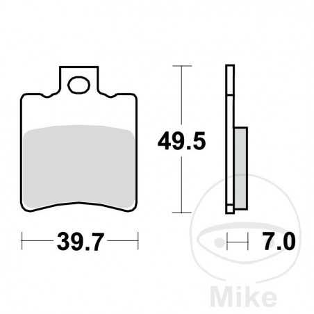 TRW SINTERED BRAKE PADS SCOOTER ALTN:7322852 787.03.89