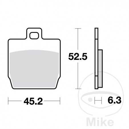 TRW SINTERED BRAKE PADS SCOOTER ALTN:7322944 787.03.97