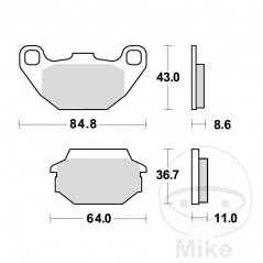 TRW PASTILLAS DE FRENO SINTERIZADAS SCOOTER ALTN: 7323447 787.38.21