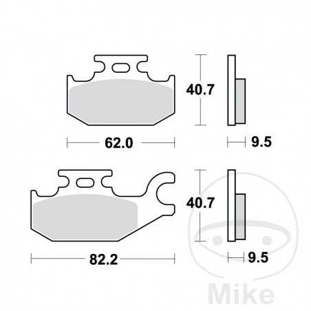 TRW SINTERED BRAKE PADS SI ALTN: 7325608 787.45.97