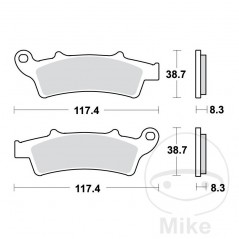 TRW SINTERED BRAKE PADS SCOOTER ALTN:7323454 787.38.70