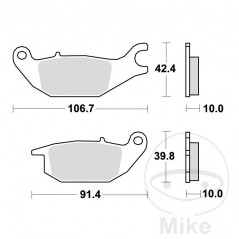 TRW Standard brake pads ALTN: 7324288 787.18.74