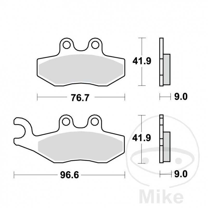 TRW Standard brake pads SCOOTER ALTN: 7320823 787.28.80