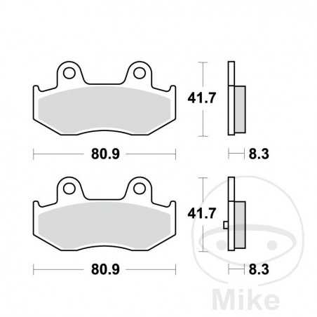 TRW Standard brake pads ALTN: 7320555 787.19.08