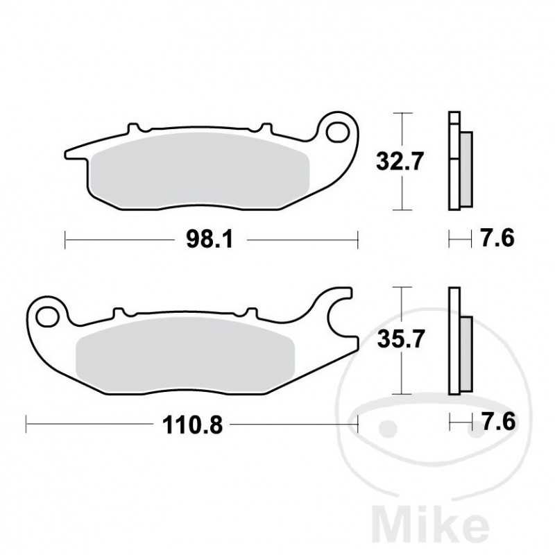 TRW Standard brake pads SCOOTER ALTN: 7322704 787.21.18