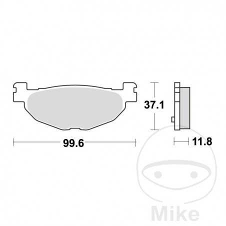 TRW SINTERED BRAKE PADS SCOOTER ALTN:7323082 787.40.92