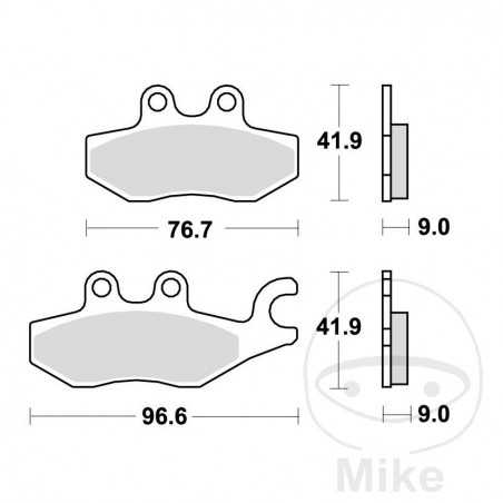 TRW SINTERED BRAKE PADS SCOOTER ALTN:7323132 787.41.00