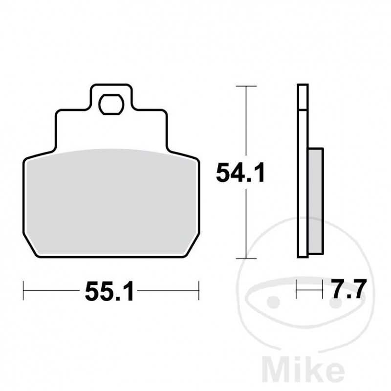 TRW SINTERED BRAKE PADS SCOOTER ALTN:7323488 787.51.72