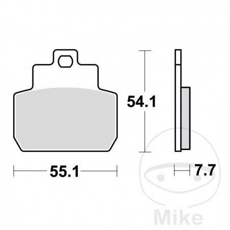 TRW SINTERED BRAKE PADS SCOOTER ALTN:7323488 787.51.72