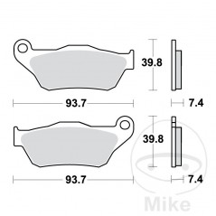 TRW PASTILLAS DE FRENO SINTERIZADAS SCOOTER ALTN: 7323140 787.51.80