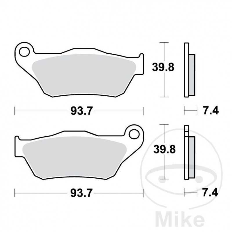 TRW PASTILLAS DE FRENO SINTERIZADAS SCOOTER ALTN: 7323140 787.51.80