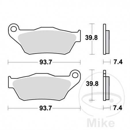 TRW Standard brake pads ALTN: 7320563 787.48.37