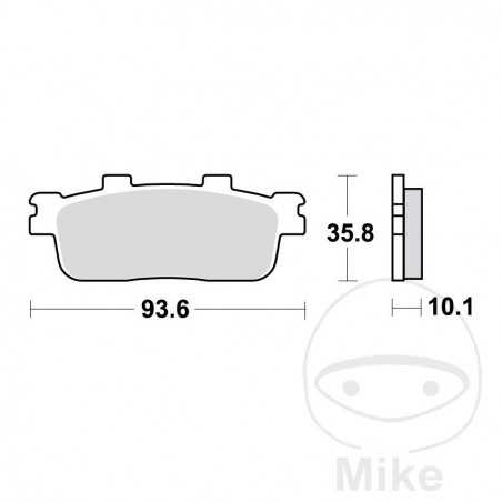 TRW SINTERED BRAKE PADS SCOOTER ALTN: 7323496 787.51.98