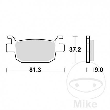 TRW SINTERED BRAKE PADS SCOOTER ALTN: 7323124 787.52.06