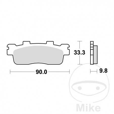 TRW SINTERED BRAKE PADS SCOOTER ALTN:7323256 787.52.30