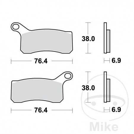 TRW SINTERED BRAKE PADS SI 787.02.60