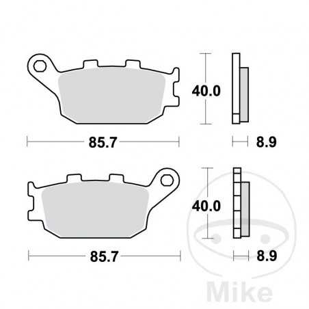 TRW Standard brake pads ALTN: 7375157 787.05.38