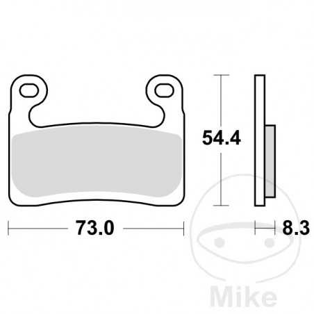 TRW Sintered front brake pads ALTN: 7370202 787.03.01