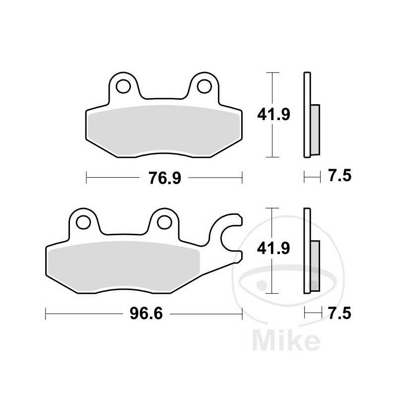 TRW Sintered front brake pads ALTN: 7322886 787.03.04