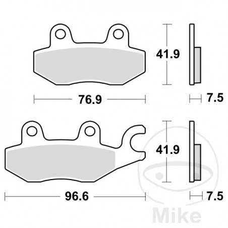 TRW Sintered front brake pads ALTN: 7322886 787.03.04