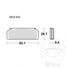 TRW SINTERED BRAKE PADS SCR 787.03.10