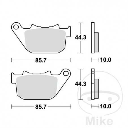 TRW Pastillas de freno trasero sinterizadas ALTN: 7320682 787.03.14
