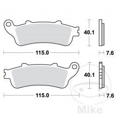 TRW Sintered front brake pads 787.03.17