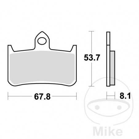 TRW Sintered front brake pads ALTN: 7328719 787.33.42