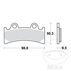 TRW Sintered front brake pads ALTN: 7328826 787.34.25