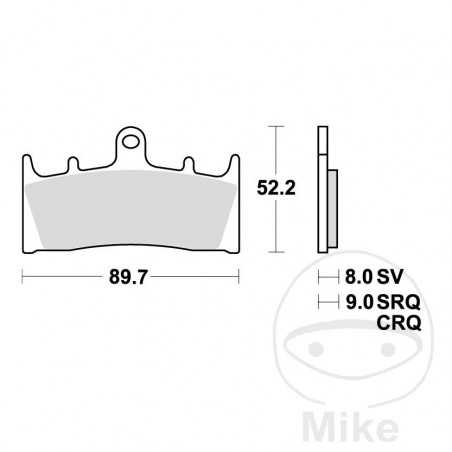 TRW Sintered front brake pads ALTN: 7328727 787.34.41