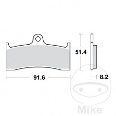 TRW Sintered front brake pads ALTN: 7322225 787.08.50