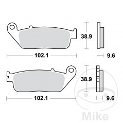 TRW Sintered front brake pads ALTN: 7377040 787.34.74
