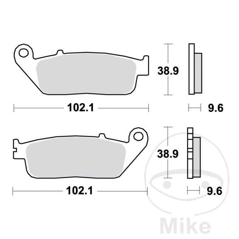 TRW Sintered front brake pads ALTN: 7377040 787.34.74